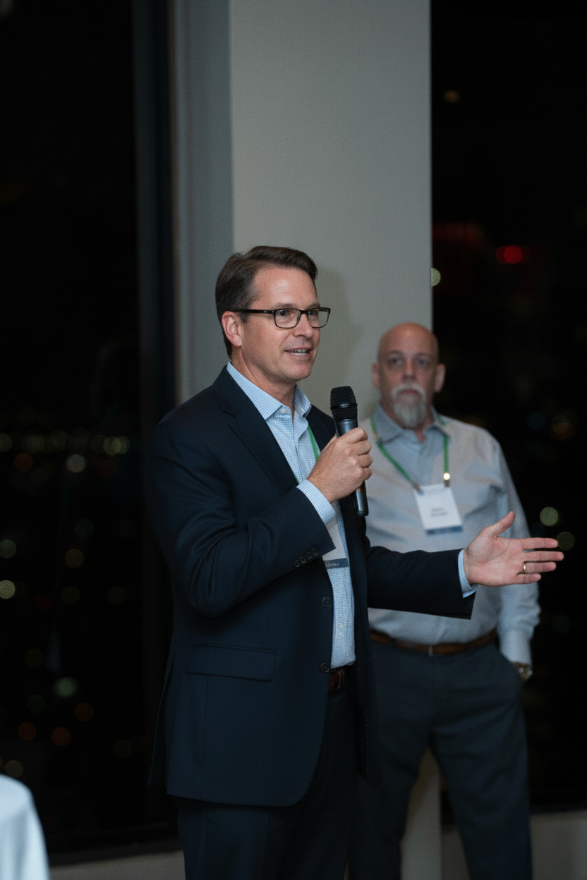 Member speaking at ACCAP event